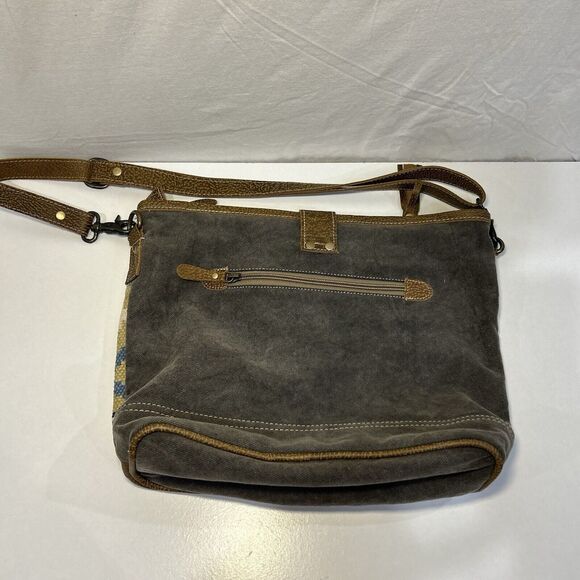 Myra Bag Blueprint Shoulder Crossbody Bag Southwestern Western Print Leather - Picture 4 of 9